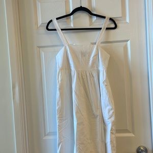 Banana Republic white cotton dress